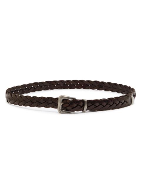 Brunello Cucinelli Braided Leather Belt
