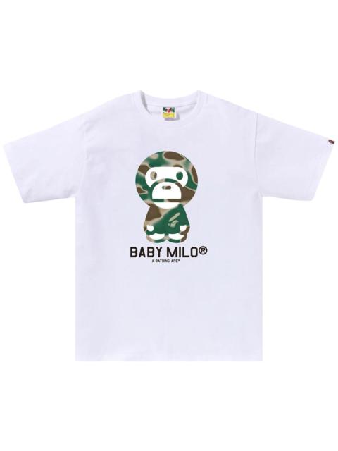BAPE Liquid Camo Baby Milo Tee 'White/Olive Drab'