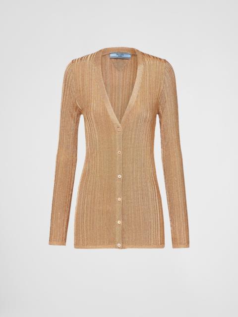 Lamé cardigan