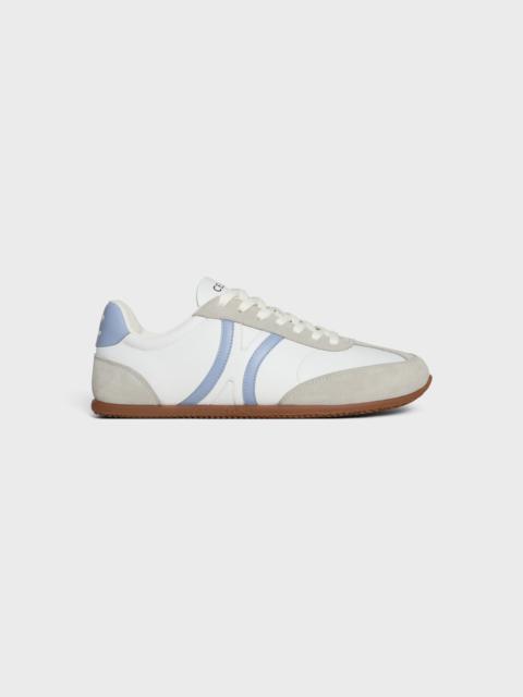 CELINE JOGGER - LOW LACE-UP SNEAKER IN CALFSKIN AND SUEDE CALFSKIN