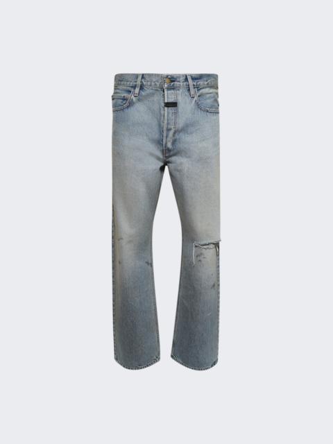 Straight 5 Pocket Jean Light Indigo