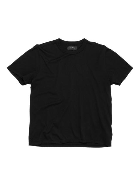 binded-neck cotton T-shirt