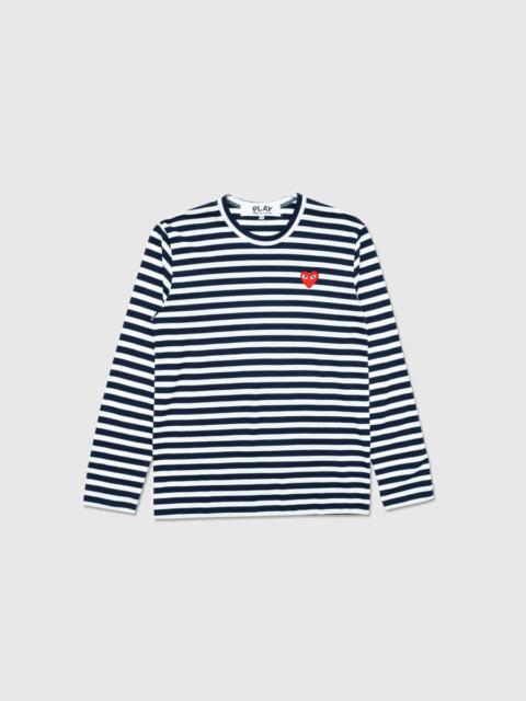 BIG RED HEART STRIPED L/S T-SHIRT