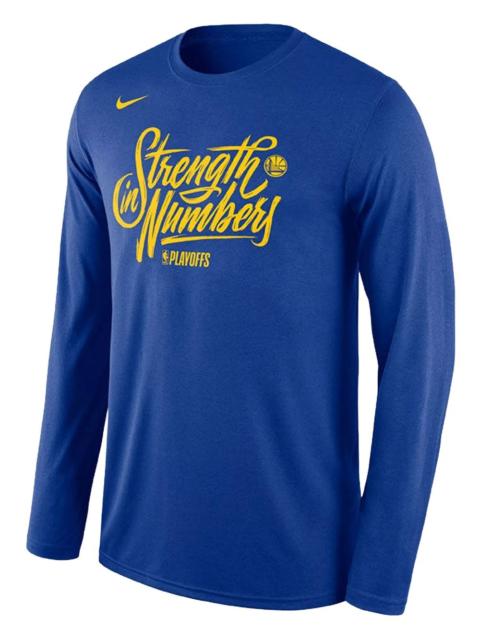 NBA GSW "Blue-Playoffs Strength In Numbers" T-shirt