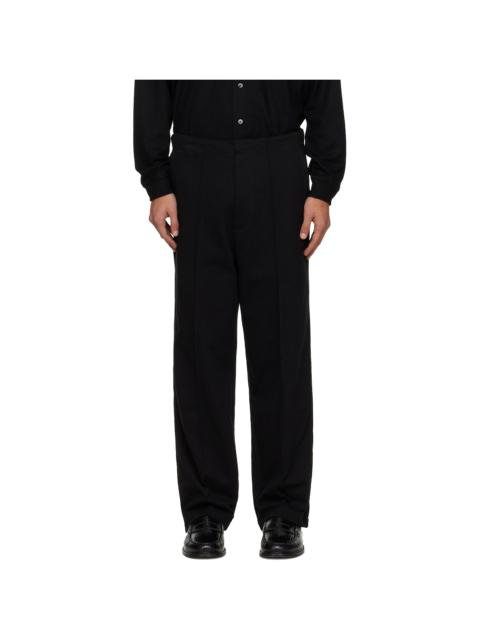 Black Jersey Band Trousers