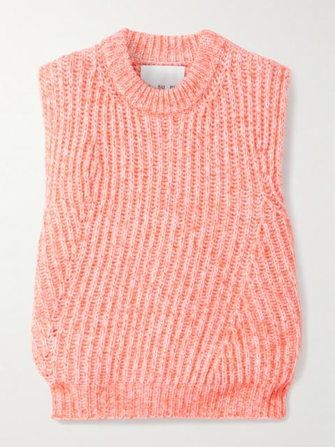 Ribbed Wool-blend Vest