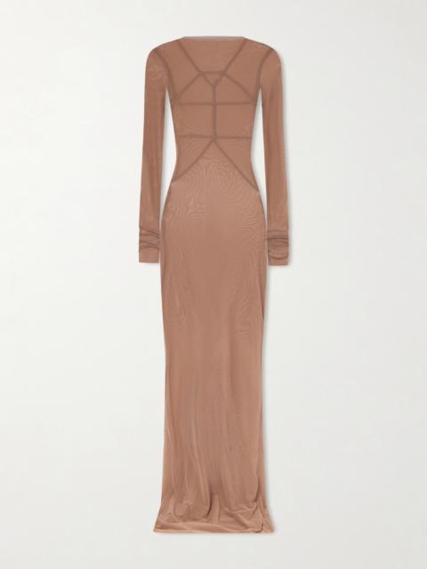Temple Stretch-mesh Gown