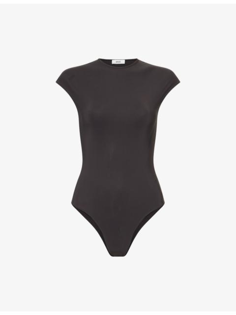 Agata Short-Sleeve Stretch-Jersey Bodysuit
