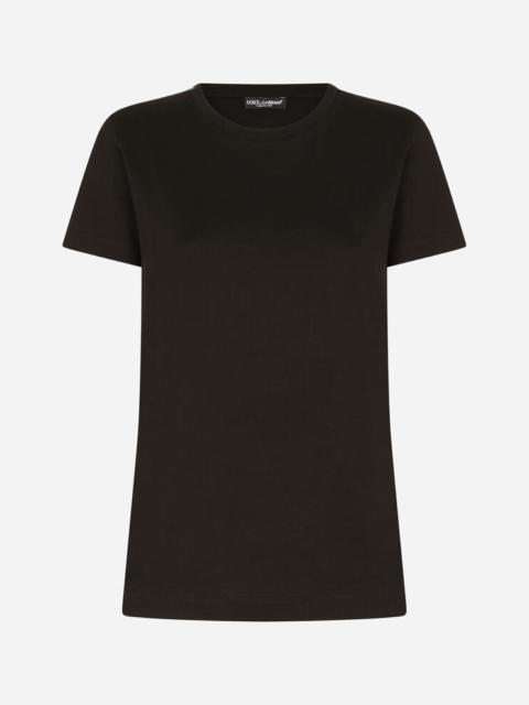 Short-sleeved jersey t-shirt