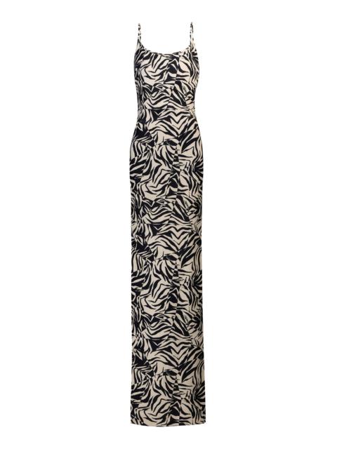 Isis Patterned Gown black/white