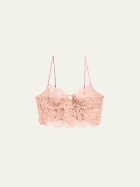 Camille Scalloped Lace Longline Bra