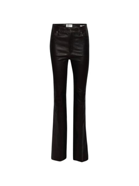 The Reboot flared leather trousers