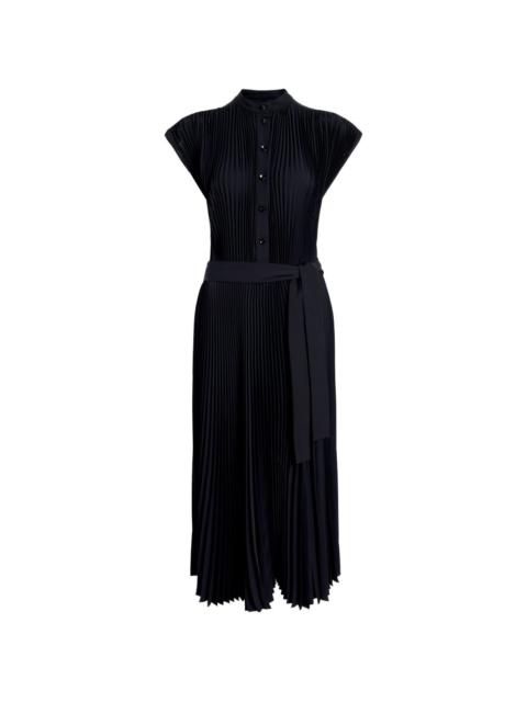 Farah pleated midi dress