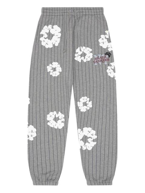 pinstripe wreath track pants
