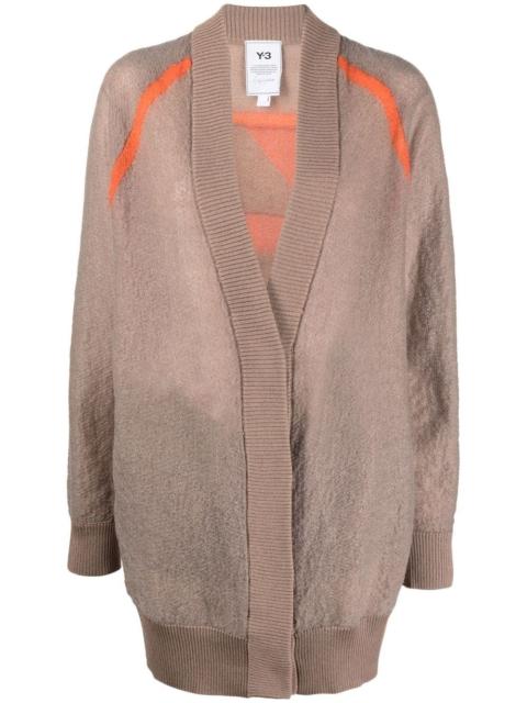 logo-jacquard cardigan