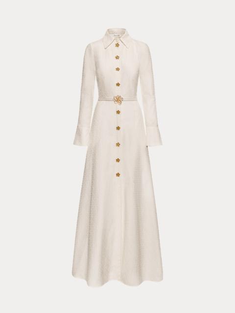 OSCAR CHAIN-LINK COTTON POPLIN CAFTAN