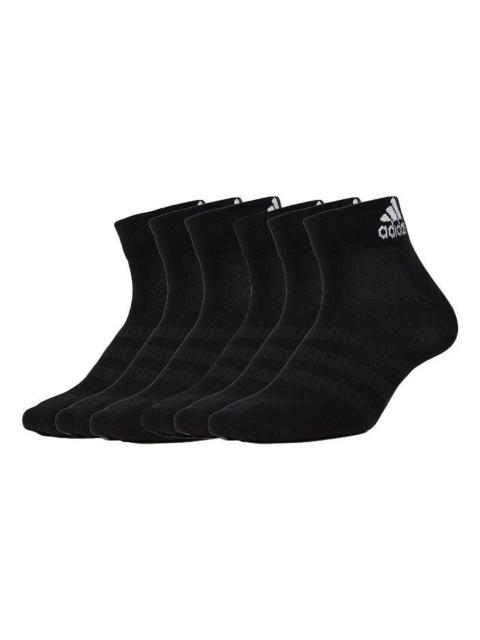 adidas Unisex LIGHT ANK Basketball Socks Combination Pack Black DZ9436