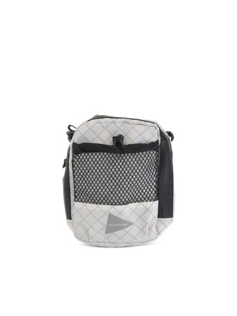 mesh-pocket shoulder bag