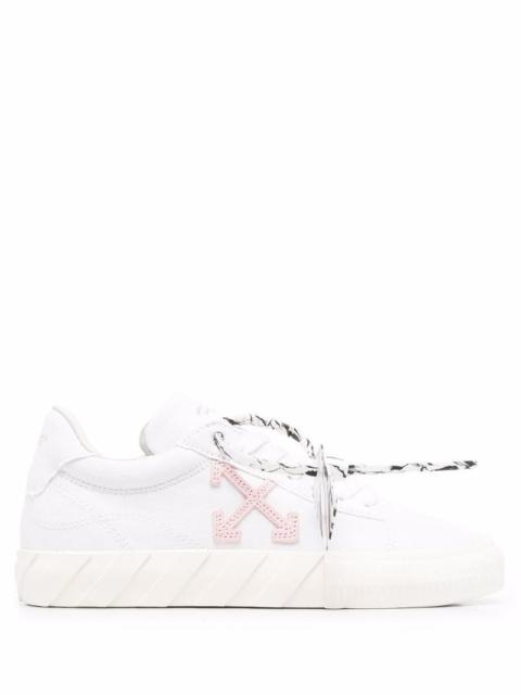 OFF-WHITE WOMEN Low vulcanized eco sneakers White/Pink