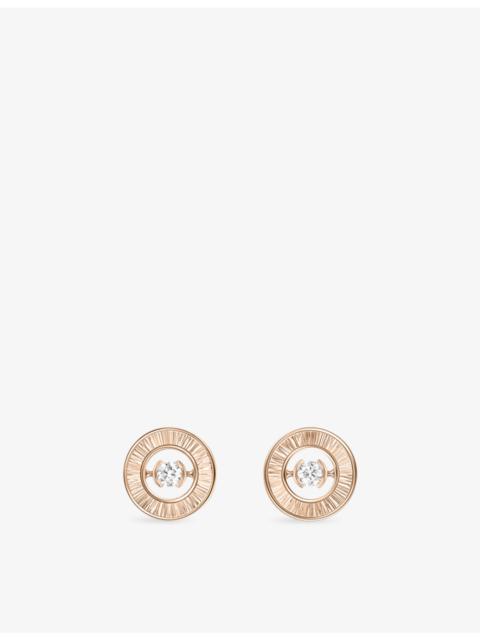 Possession 18ct Rose-Gold And 0.11ct Brilliant-Cut Diamond Stud Earrings