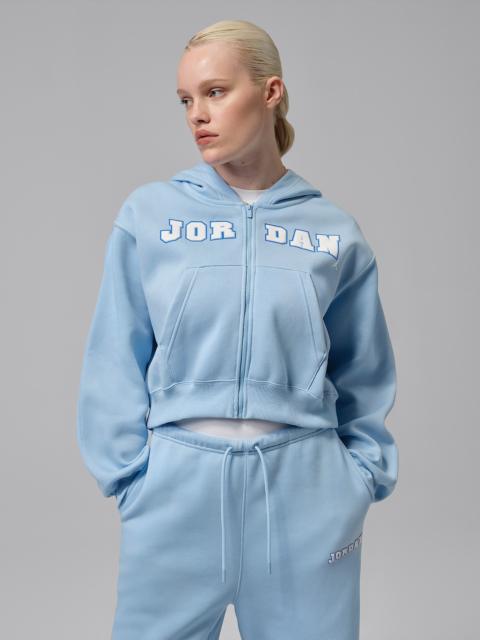 Jordan Brooklyn Fleece Women's Full-Zip Mod-Crop Hoodie