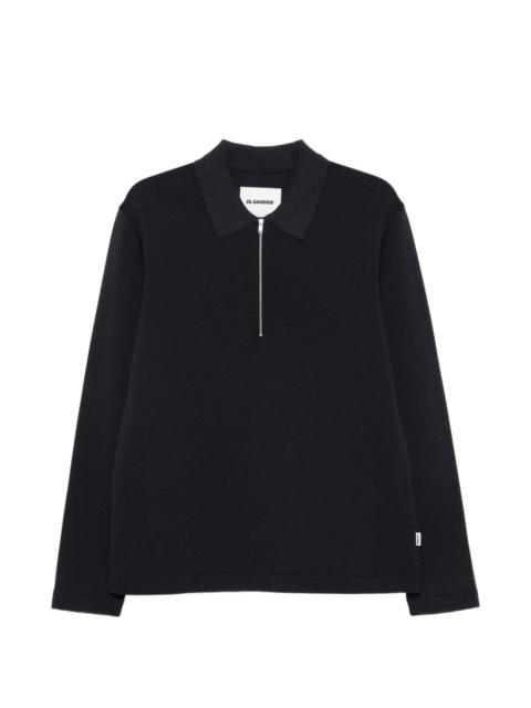 half-zip polo shirt