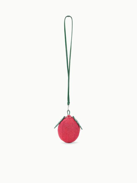 STAUD CAMPARI BEADED BAG TOMATO