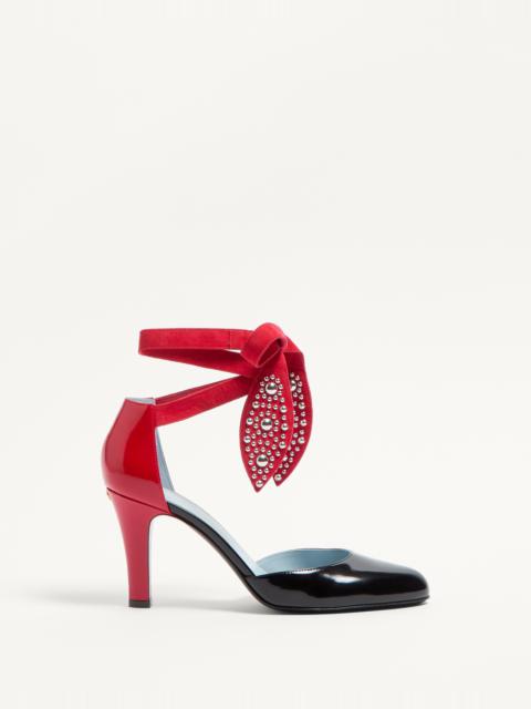 FOLIEFOLIAGE PUMPS IN ABRASIVE CALFSKIN 85MM