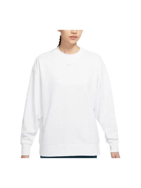 Nike Dri-FIT Training Sports Quick Dry Round Neck Pullover Hoodie White DD5468-100