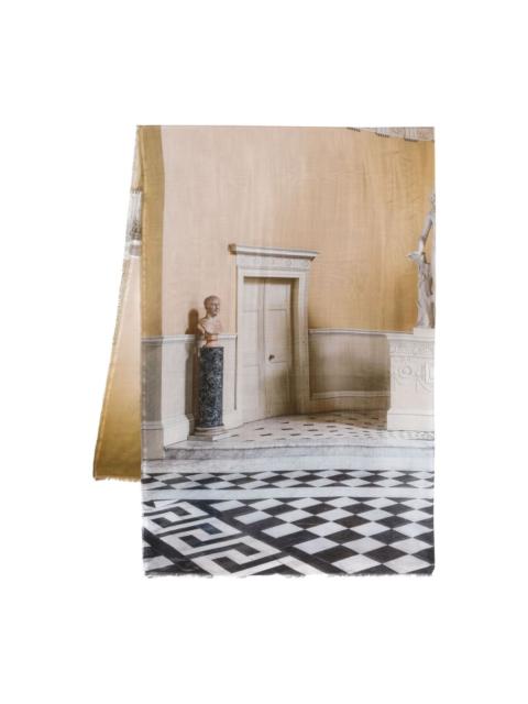 Syon House-print scarf