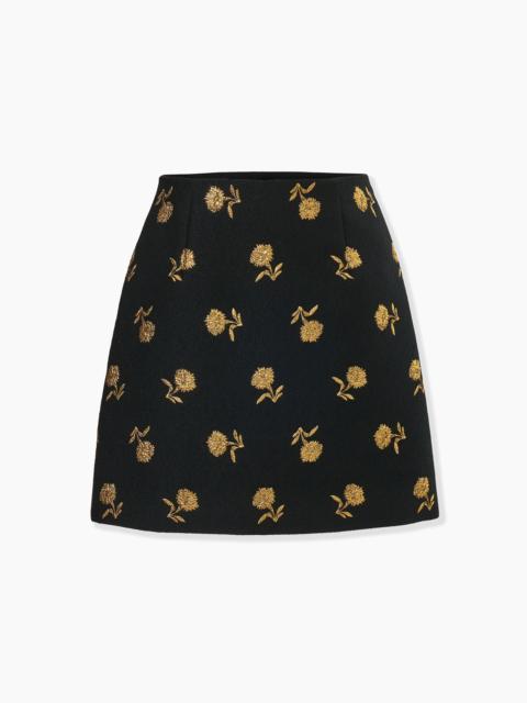 Carnation Jacquard Mini Skirt