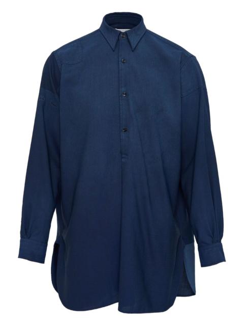 long-sleeved panelled shirt