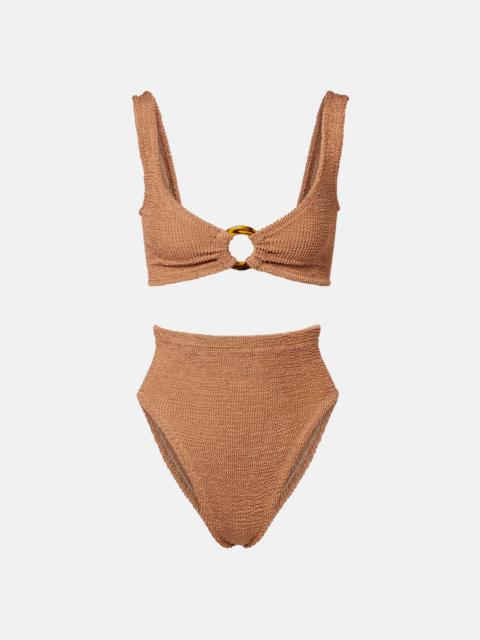 Nadine ring-detail bikini