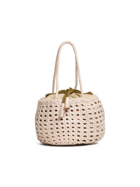 Juventus round perforated bucket bag