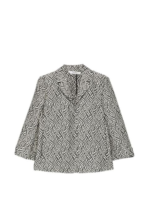 Lira jacquard patterned blazer