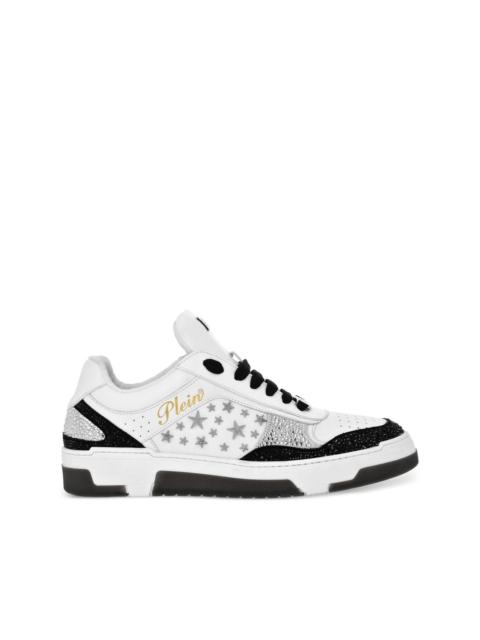 studded leather sneakers