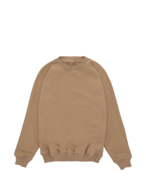 raglan ribbed knit sweatshirt