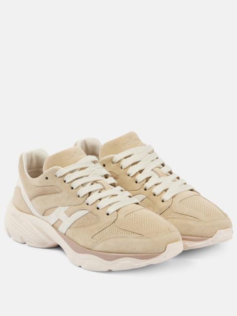 Hogan H665 suede-trimmed sneakers