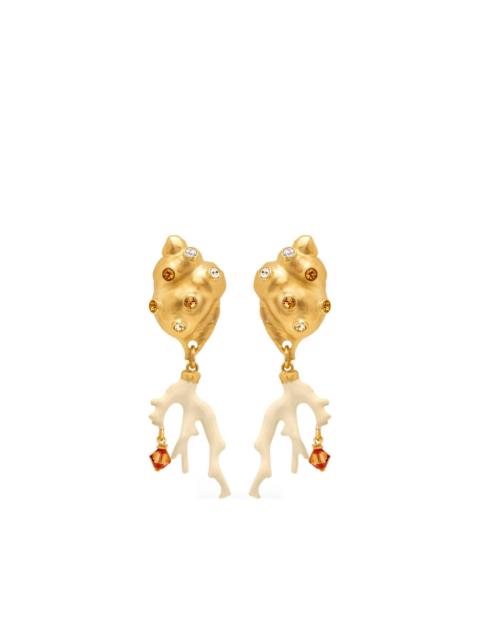 shell drop earrings