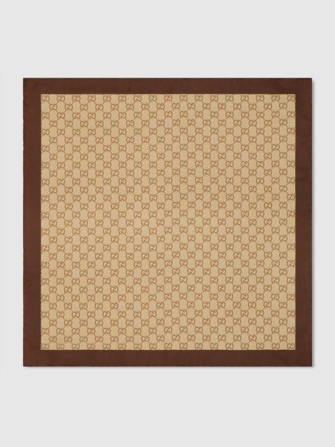 Printed silk twill carré