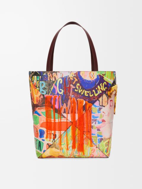 XL Puzzle Fold tote in classic calfskin