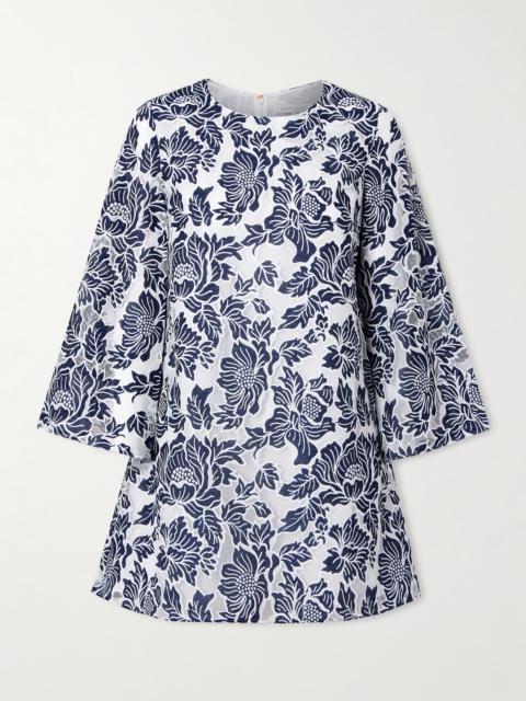 Stevie Cotton-blend Corded Lace Mini Dress