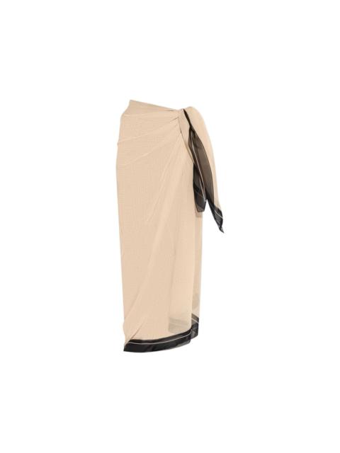 geometric-print sarong