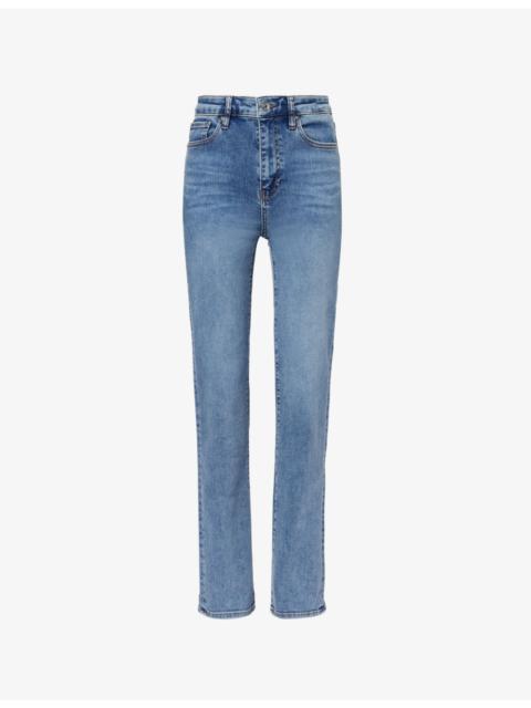 The Pencil Five-Pockets Straight-Leg High-Rise Stretch-Denim Blend Jeans