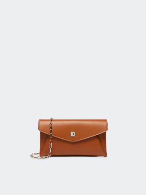 Leather envelope wallet - RUST
