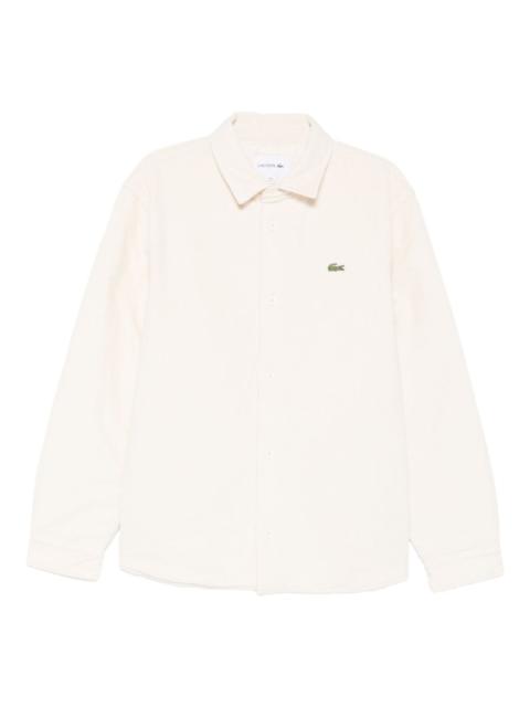 corduroy logo shirt