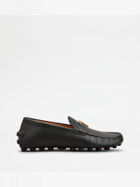 T TIMELESS GOMMINO BUBBLE IN LEATHER - BLACK