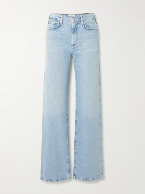 Harper mid-rise straight-leg jeans Light denim