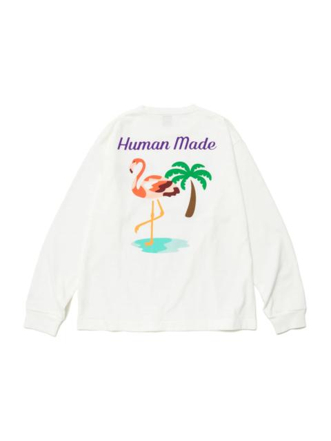 Human Made Flamingo L/S T-Shirt White