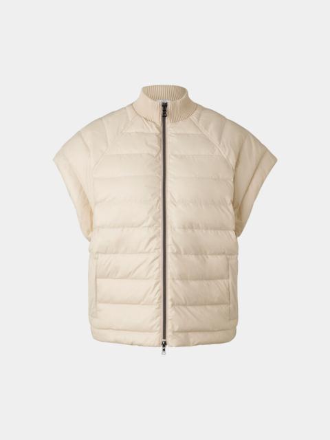 Nahla hybrid down vest in Sand